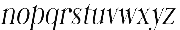 Alstera Oblique Regular Font LOWERCASE