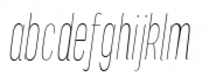 Alt Titular Thin Italic Font LOWERCASE