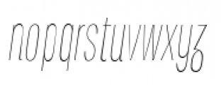 Alt Titular Thin Italic Font LOWERCASE
