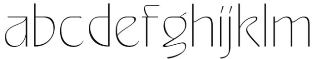 Alvarosa Thin Regular Font LOWERCASE