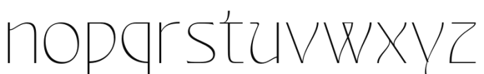 Alvarosa Thin Regular Font LOWERCASE