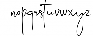 Alessandria Signature Font Font LOWERCASE