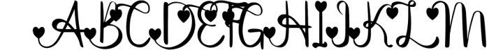 Aliqa - Lovely Font Font UPPERCASE