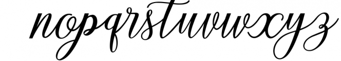 Alista Script Font LOWERCASE