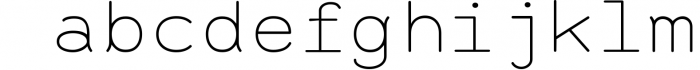 Alma Mono 2 Font LOWERCASE