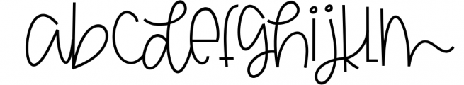 Aloe - A Fun Handwritten Font Font LOWERCASE