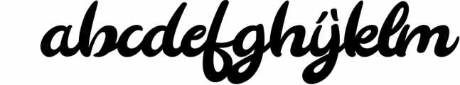 Aloha - Casual Bold Typeface Font LOWERCASE