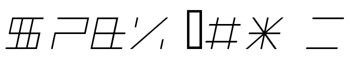 ALPHA  Italic Font OTHER CHARS