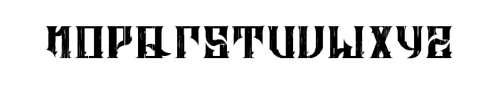 ALTRASHED-rough Font LOWERCASE