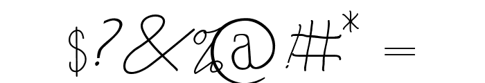 Alamanda Santika Signature Font OTHER CHARS