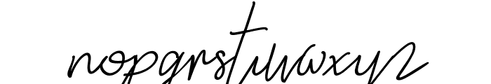 Alamanda Santika Signature Font LOWERCASE