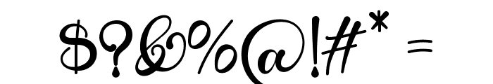 Alarate Script Personal Use Font OTHER CHARS