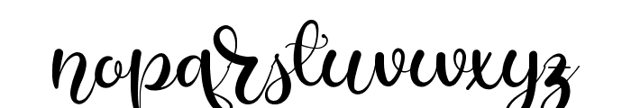 Alarate Script Personal Use Font LOWERCASE