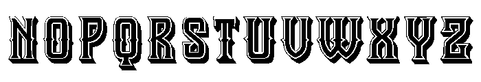 Alcazar Regular Font LOWERCASE