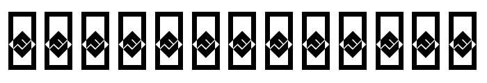 Alchemist Symbols Font LOWERCASE