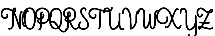 Aleda Demo Monoline Bold Font UPPERCASE