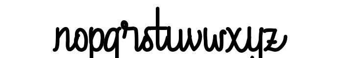 Aleda Demo Monoline Bold Font LOWERCASE