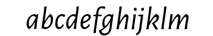 Alegreya Sans Italic Font LOWERCASE