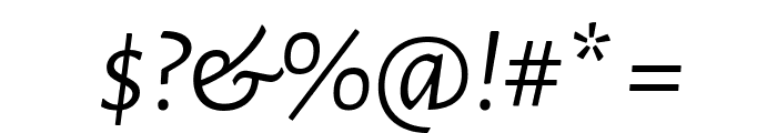 Alegreya Sans SC Italic Font OTHER CHARS