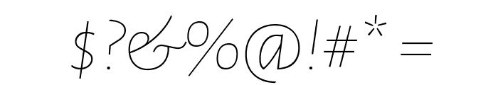 Alegreya Sans SC Thin Italic Font OTHER CHARS
