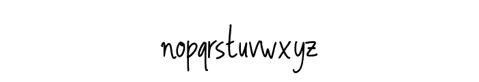 Alexandra Signature Regular Font LOWERCASE