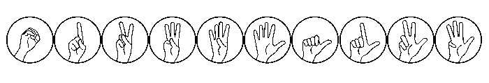 Alfabeto LSCH Regular Font OTHER CHARS