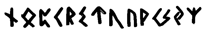 Alfabeto Vichingo Regular Font UPPERCASE