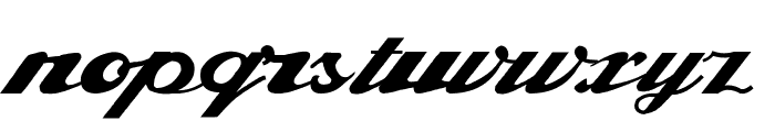 Alfaowner Script Bold Italic Font LOWERCASE