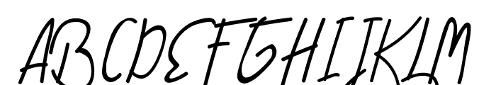 Alfrida Demo Signature Font UPPERCASE