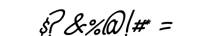 Alfrida Signature Font OTHER CHARS