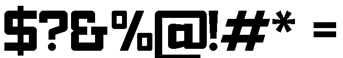 Algerian Concrete All Caps Font OTHER CHARS