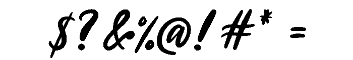 Ali Ana Tail Font OTHER CHARS