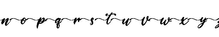 Ali Ana Tail Font UPPERCASE