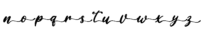 Ali Ana Tail Font LOWERCASE