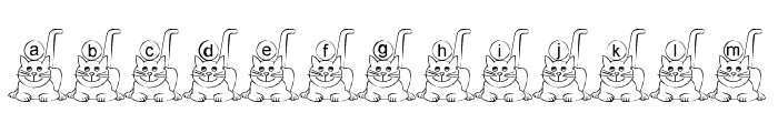 Ali-Cat Font LOWERCASE