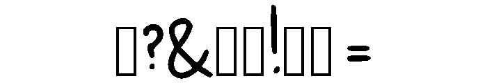 Alices Handwriting Regular Font OTHER CHARS