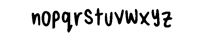 Alices Handwriting Regular Font LOWERCASE