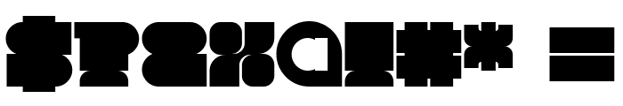 Alien Block Regular Font OTHER CHARS