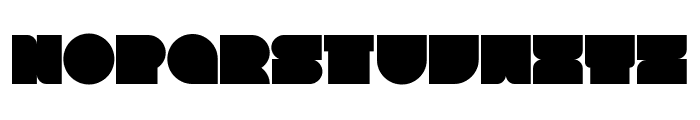 Alien Block Regular Font UPPERCASE