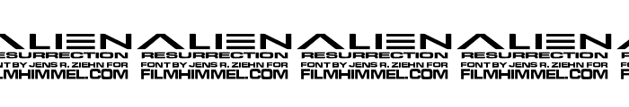 Alien-Resurrection Font OTHER CHARS