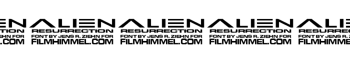 Alien-Resurrection Font OTHER CHARS