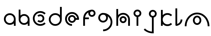 Alien Sans Latin basic Font LOWERCASE