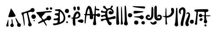 Alien_Hieroglyph Font UPPERCASE