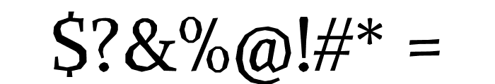 Alike Angular Regular Font OTHER CHARS