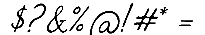 Alista Script Font OTHER CHARS