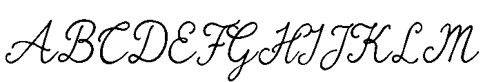 Alista Script Font UPPERCASE