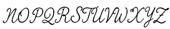Alista Script Font UPPERCASE