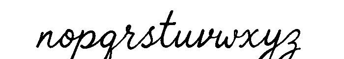 Alista Script Font LOWERCASE