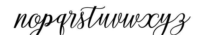 AlistaScript Font LOWERCASE