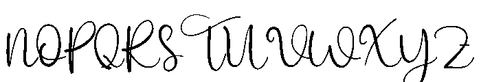 Alive Font UPPERCASE